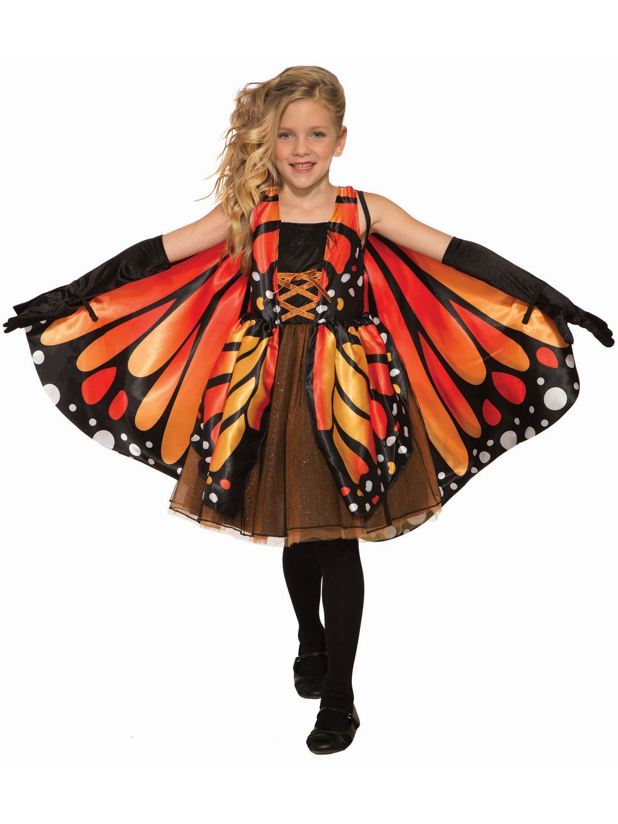 Rubies Monarch Butterfly Costume for Kids, Girls Large